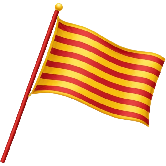  yellow and red flag  emoji