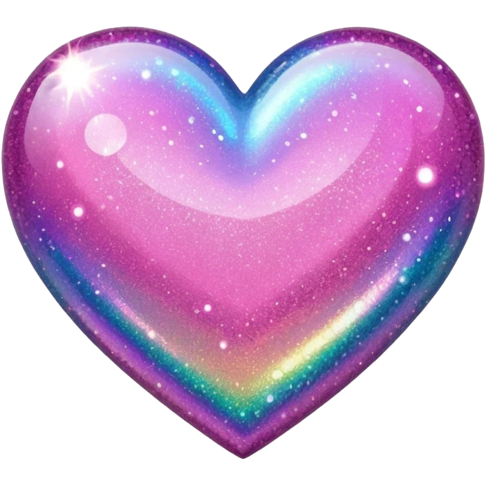 glitter heart  emoji