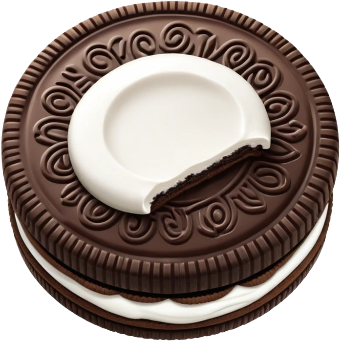 Oreo cookie emoji