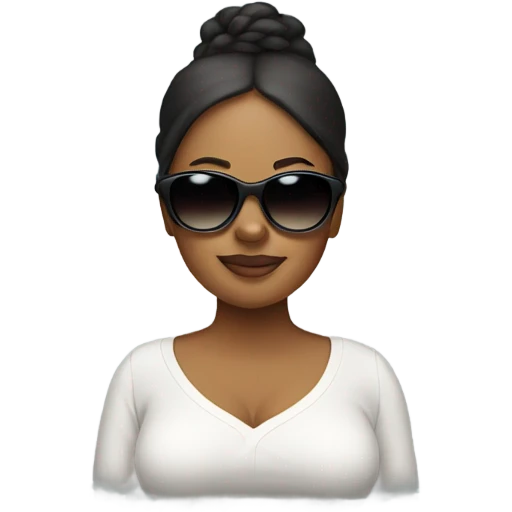 Pregnant mom with shades emoji