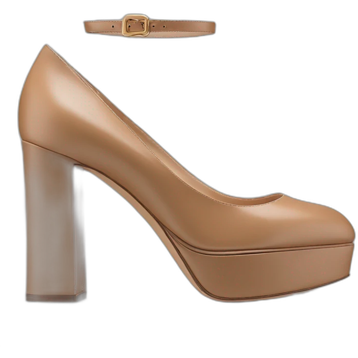 VALENTINO Tan-go PLATFORM PUMP black emoji