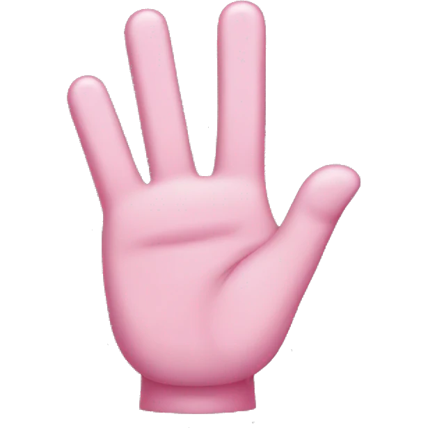 Pinkie finger with a face emoji