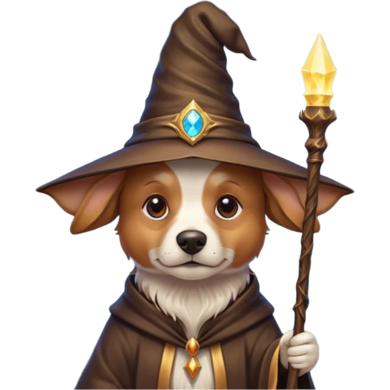 Dog wizard emoji