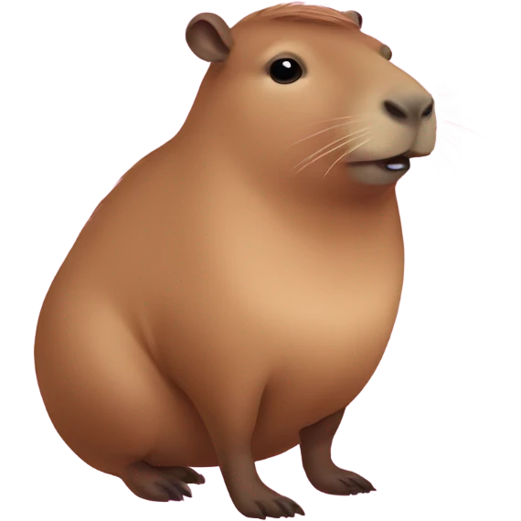 capybara in a pink dress emoji