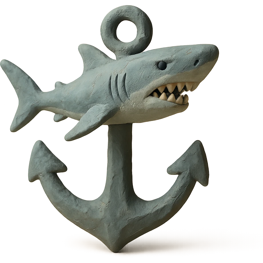 shark anchor emoji