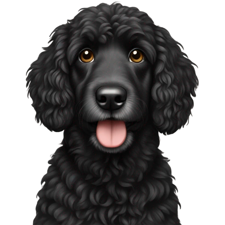 black aussie doodle emoji