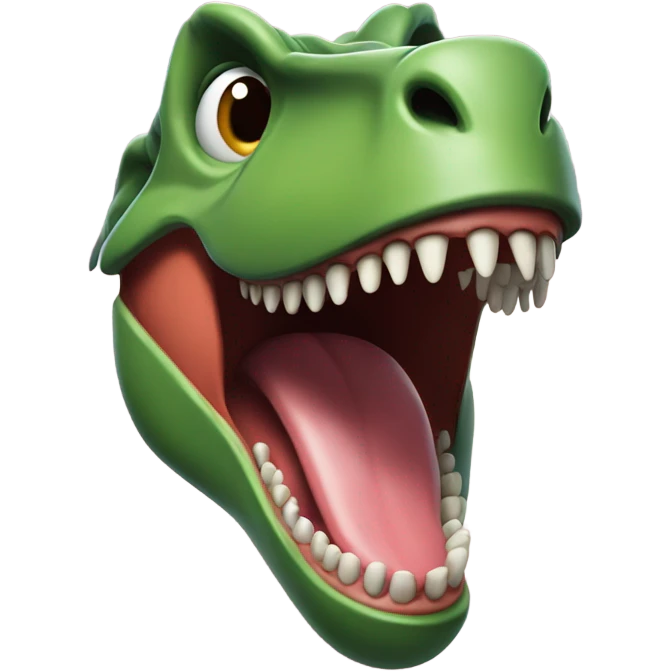 T-Rex with dentures emoji