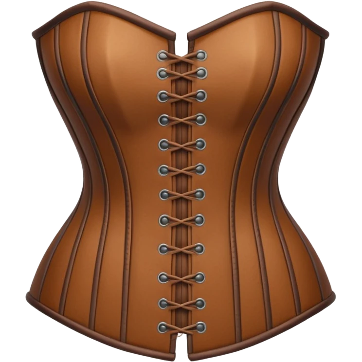 brown corset emoji