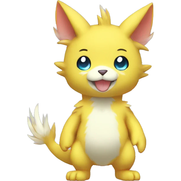 cute kawaii cool Digimon-Fakemon-animal full body emoji