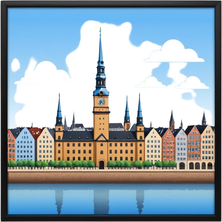 hamburg germany blue sky emoji