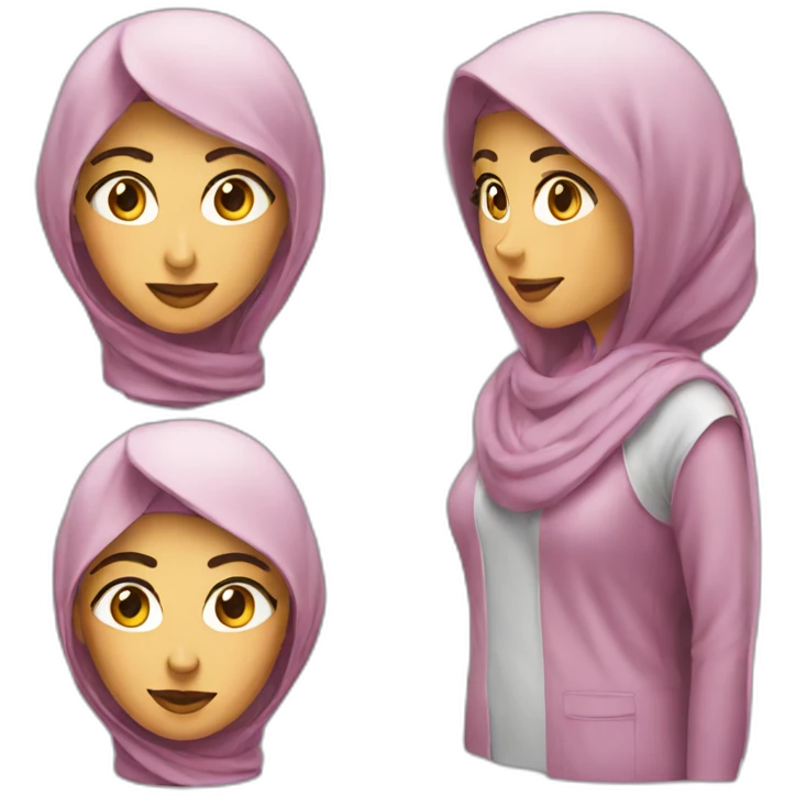 Arab woman car designer emoji