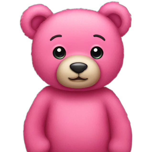 Pink Teddy bear emoji