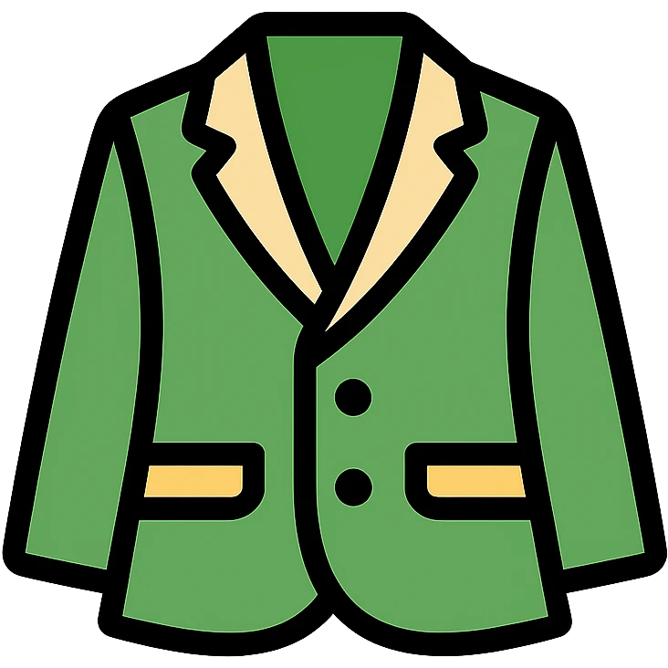 green blazer icon, color outline style emoji