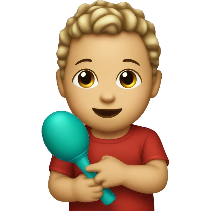 Baby with maracas  emoji