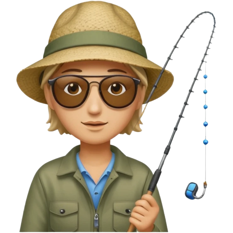 Road casting a fishing line emoji