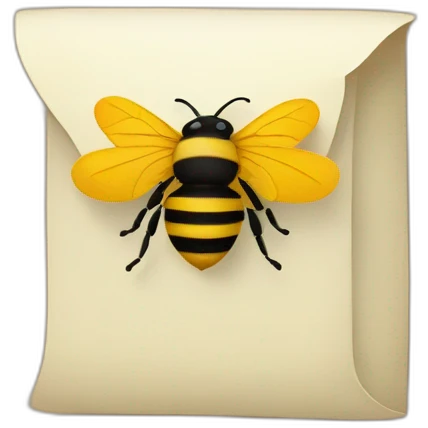 The letter "B" in bold with a bee next to it emoji