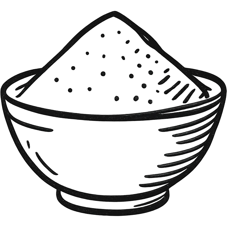 a bowl with sugar emoji