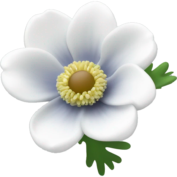 White anemone  emoji