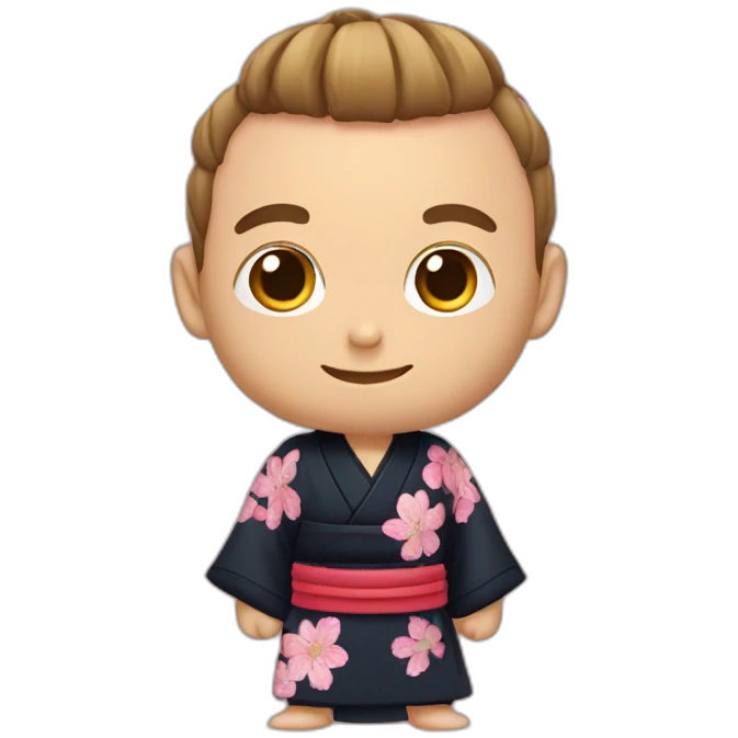 Squeezie en kimono emoji