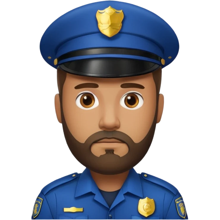 man police with beard emoji