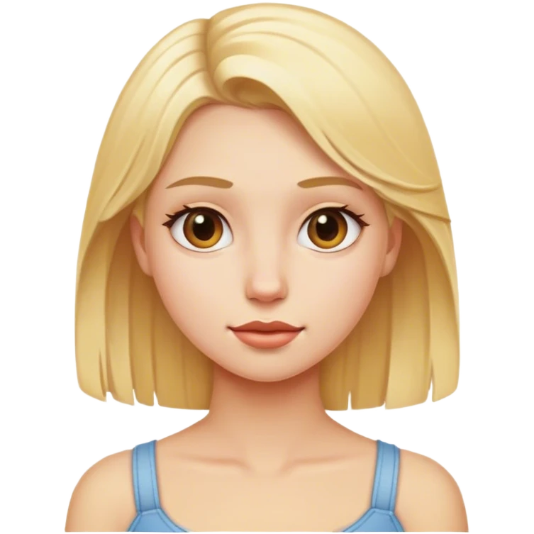 blond girl, no, dont do this emoji