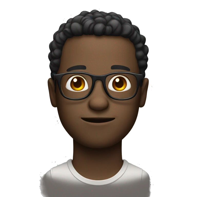 skinny small guy with glasses  emoji