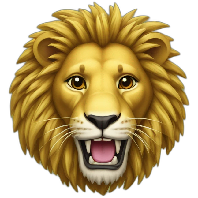 Lion sur crocodile emoji