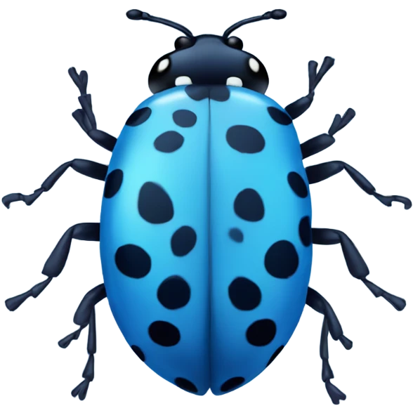 Blue ladybug  emoji