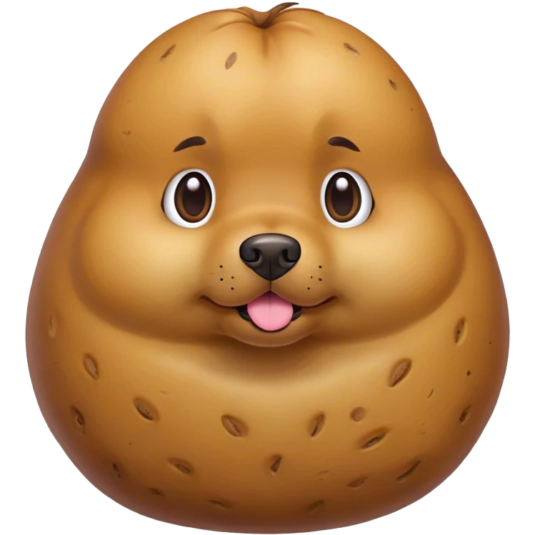 Dog as a potato emoji