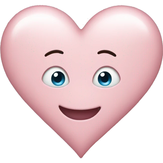 Light pink heart emoji emoji