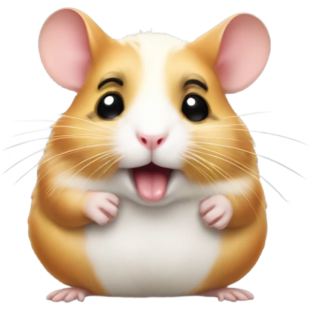 hamster pulling cheeky tongue emoji