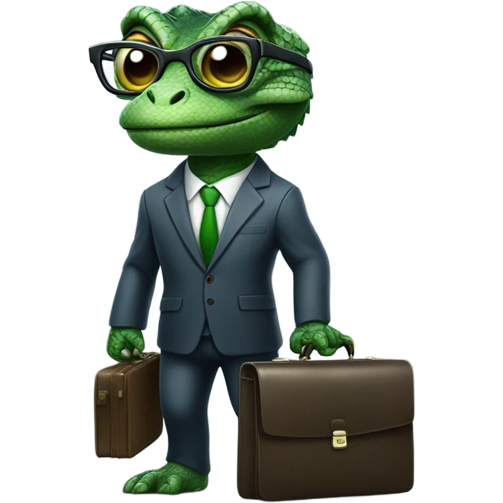 capitalist reptilian emoji
