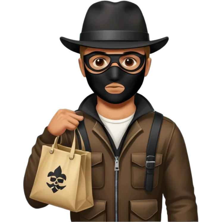 un bandit avec un sac de butin version GTA V emoji