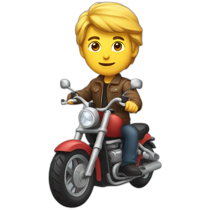 Homme sur moto emoji