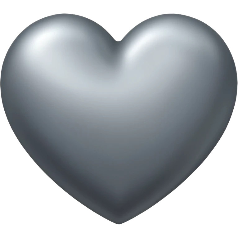 Corazon gris emoji