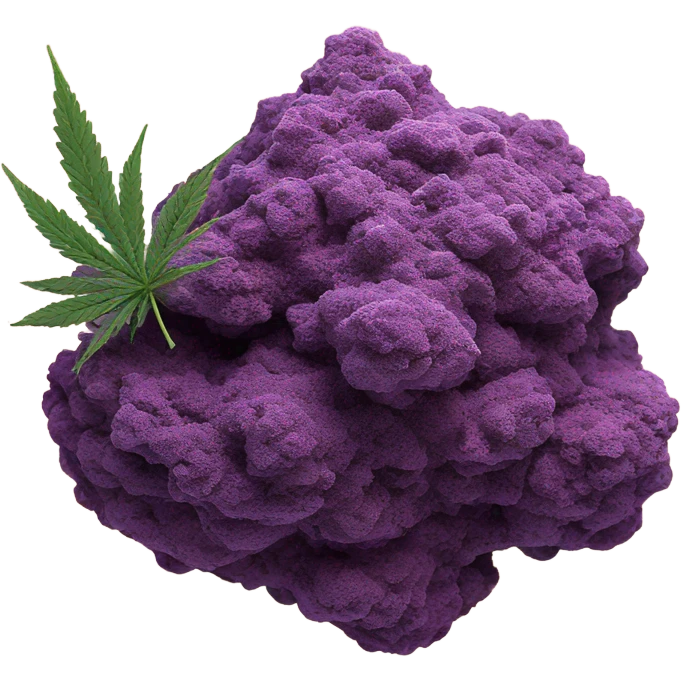 Red and purple cbd nug emoji