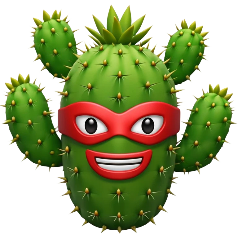 Luchador cactus emoji