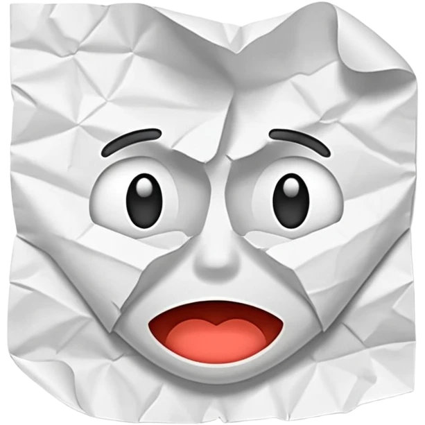 following directions paper with text emoji