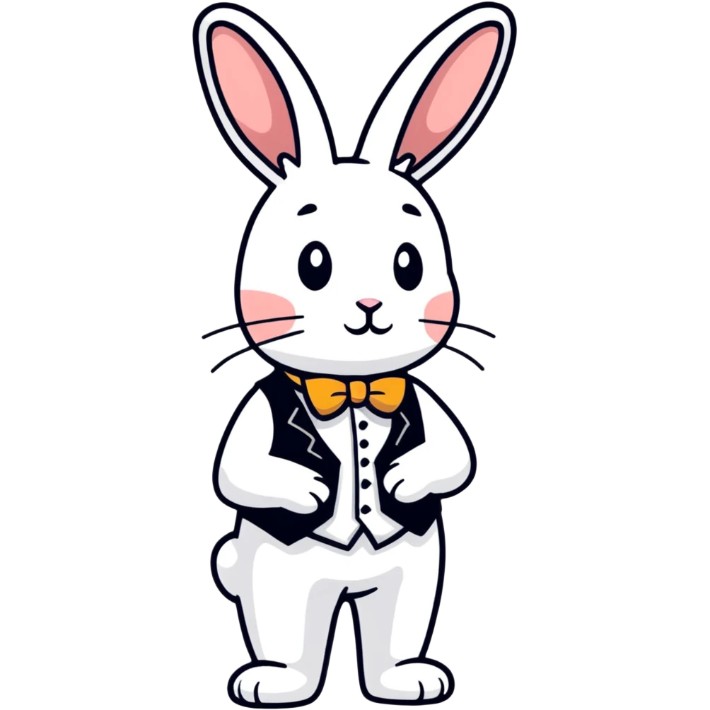 White Rabbit from Alice in Wonderland emoji