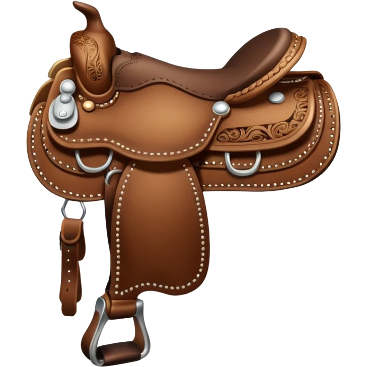 Western saddle emoji