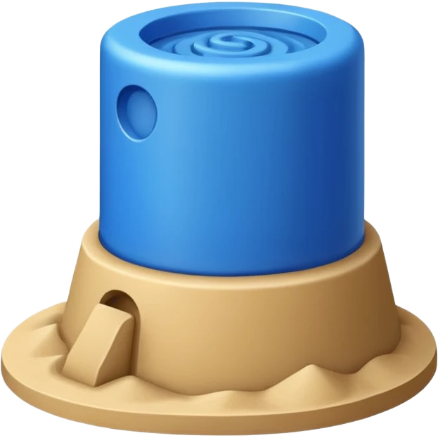 sandcastle mold emoji