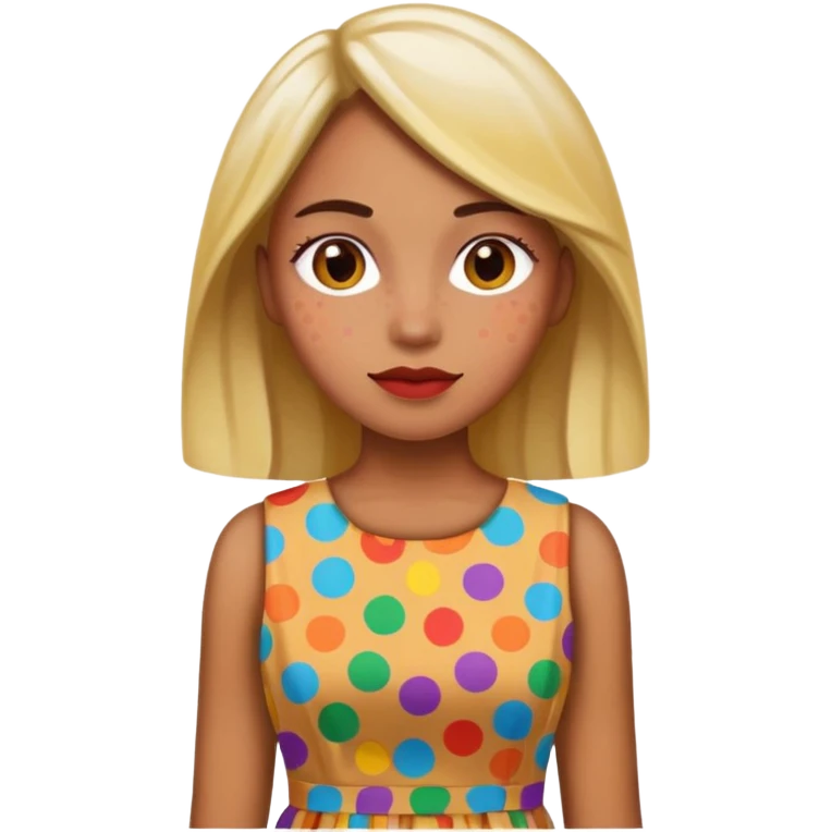 spotted dress emoji