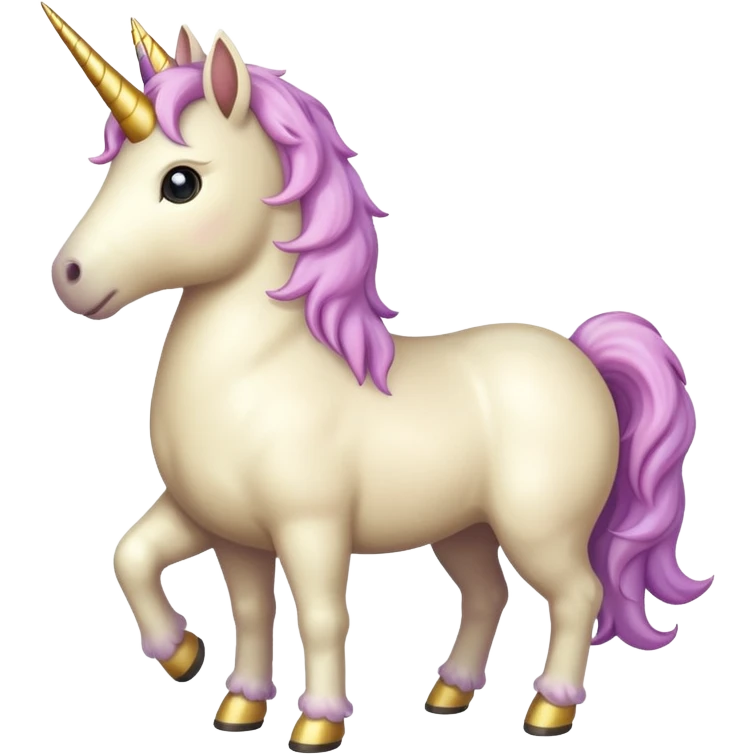 beige unicorn emoji