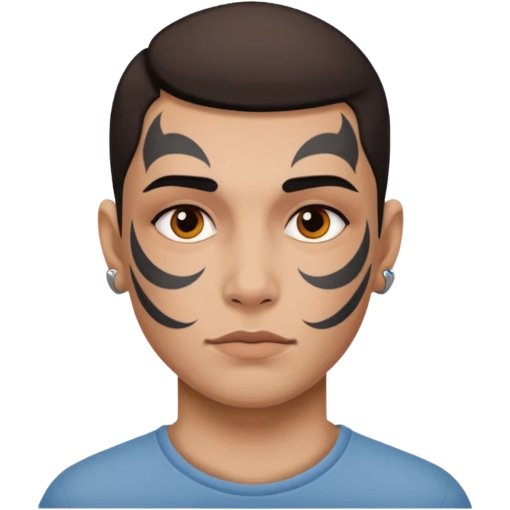 Face tattoo emoji