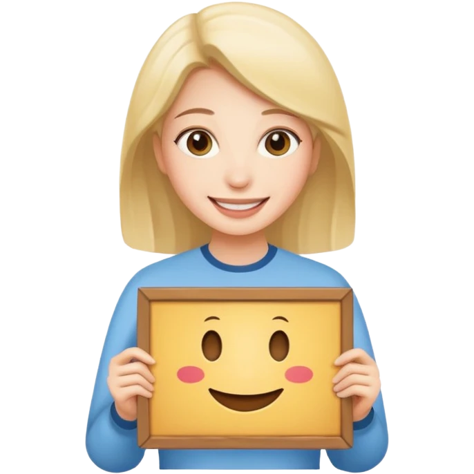 Голая девушка держит табличку с надписью Panchan emoji