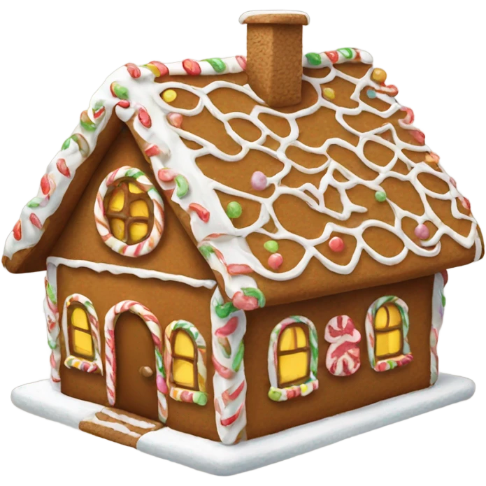 Gingerbread house emoji