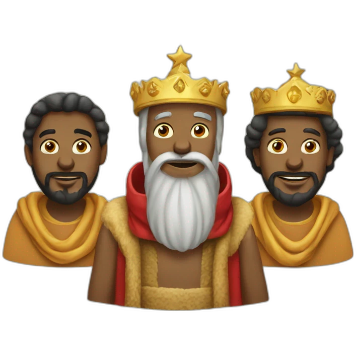 three wise men christmas emoji