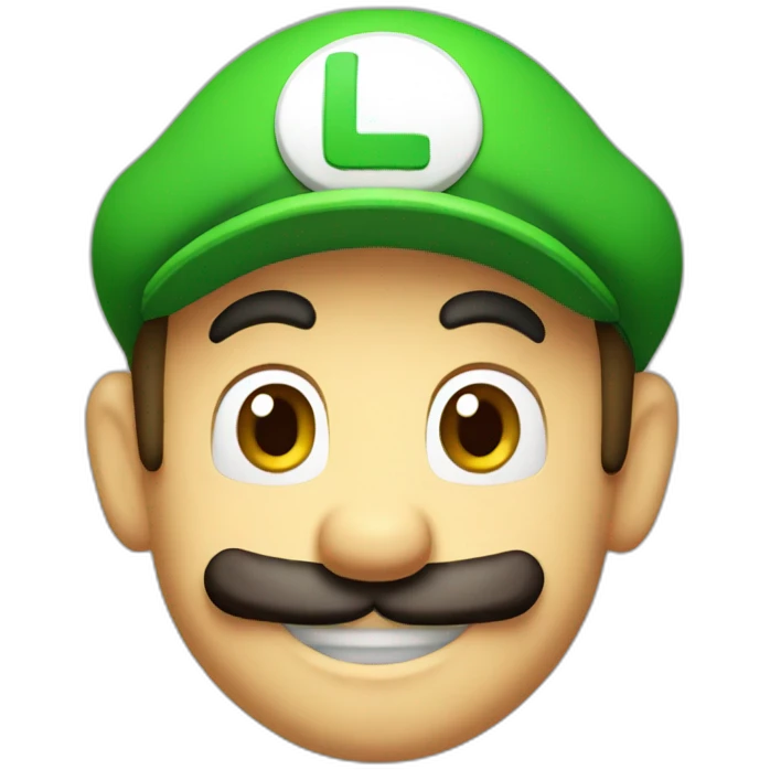 Luigi smiling emoji