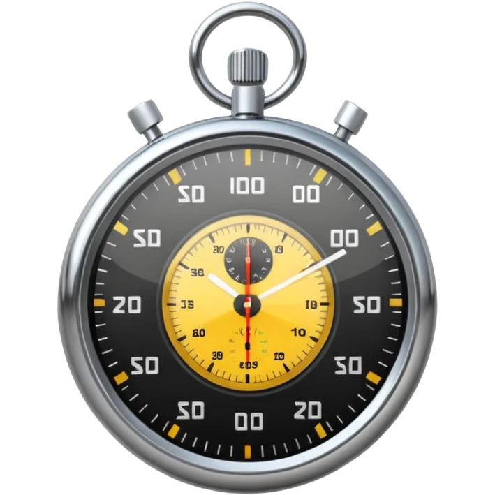 stopwatch with speed lines on the left emoji
