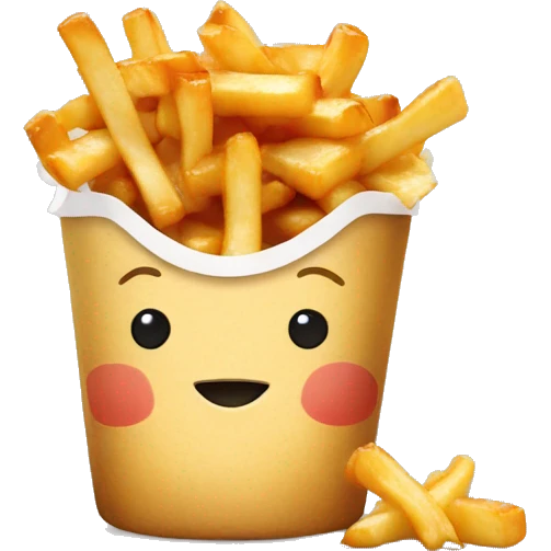 Poutine mange une poutine emoji